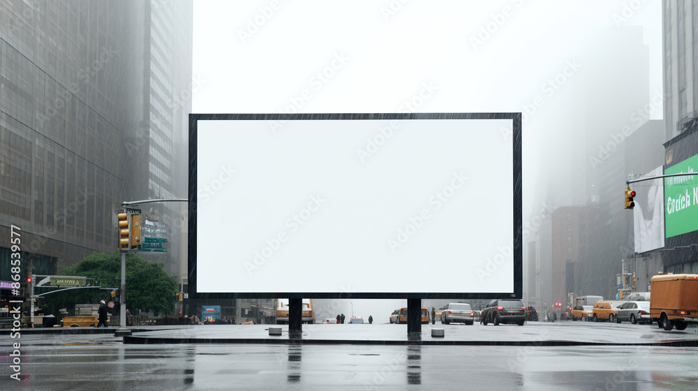 An isolated screen of a street advertisement banner against a background An isolated screen of a street advertisement banner against a background