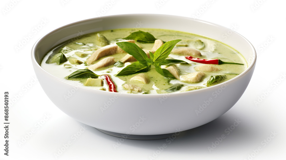 Isolated on a white background, Thai Gaeng Daeng Isolated on a white background, Thai Gaeng Daeng