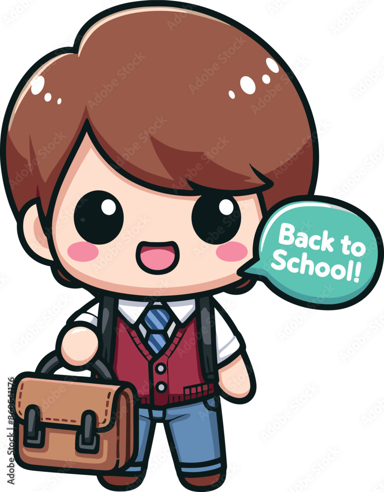 Back to School day student character for an also vector design Back to School day student character for an also vector design