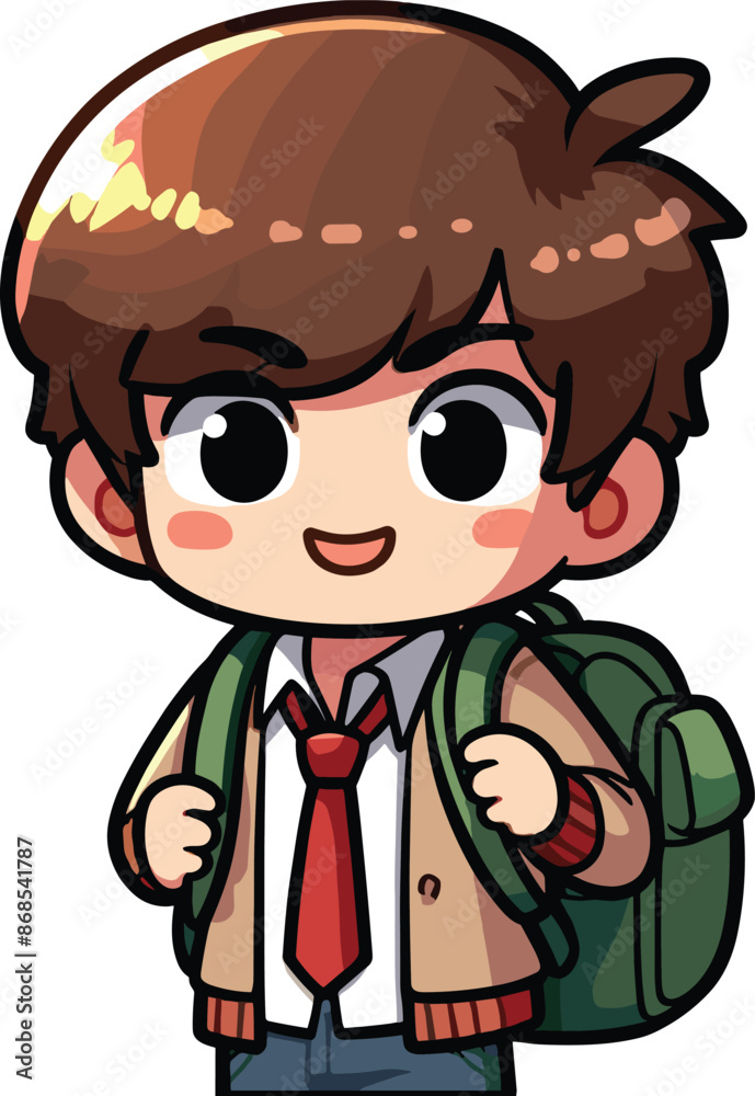 Back to School day student character for an also vector design Back to School day student character for an also vector design