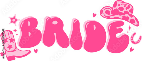 Bride Cowgirl Bachelorette Party Design