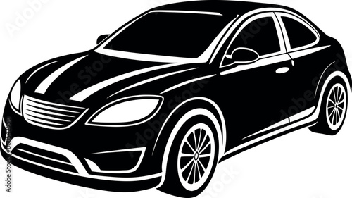car silhouette vector illustration Design on a white background
