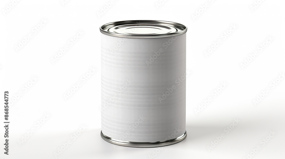 With a white background, an isolated tin can With a white background, an isolated tin can
