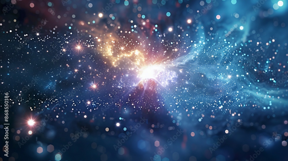 Digital Space with Star Light Abstract Graphic Background for Poster, Web Page, and PPT Design Digital Space with Star Light Abstract Graphic Background for Poster, Web Page, and PPT Design
