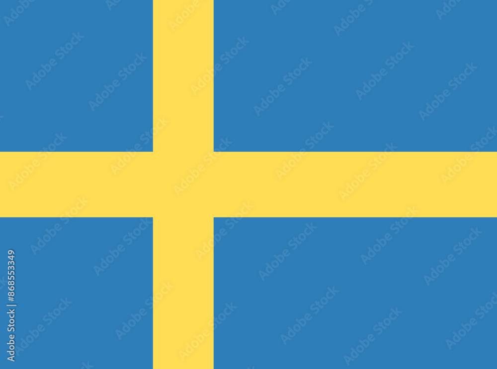 Sweden Flag, Vector Graphic Illustration Sweden Flag, Vector Graphic Illustration