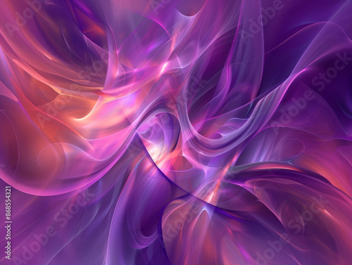 Abstract Purple Background, Generative AI Illustration
