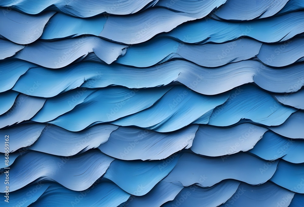 Wavy light blue, celeste, turquoise, sky color rought 3d concrete clay wall tezture texture background