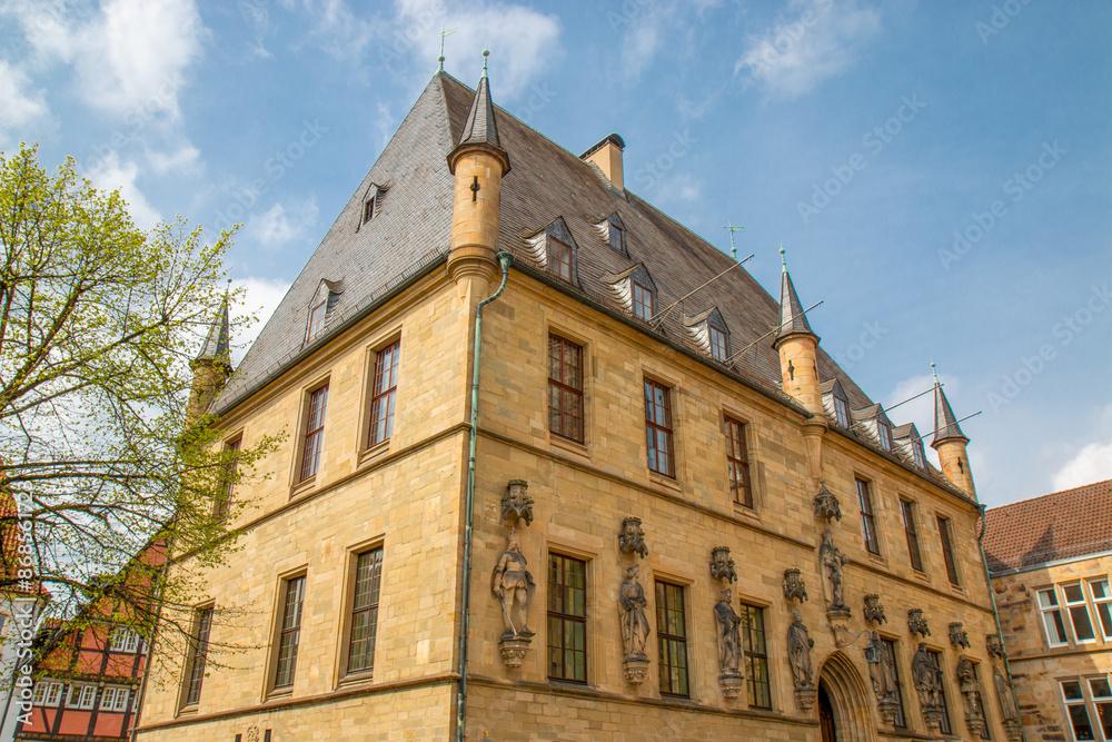 Town Hall of the Peace of Westphalia (Rathaus des Westfälischen Friedens) Osnabrück Lower Saxony (in german Niedersachsen) Germany Town Hall of the Peace of Westphalia (Rathaus des Westfälischen Friedens) Osnabrück Lower Saxony (in german Niedersachsen) Germany