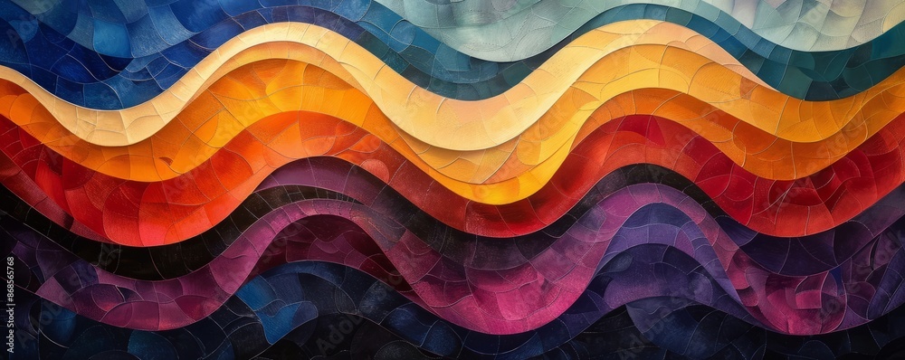 Colorful concentric waves Colorful concentric waves