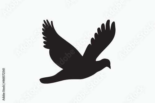 A vector Image adobe illustrator of a dove.
