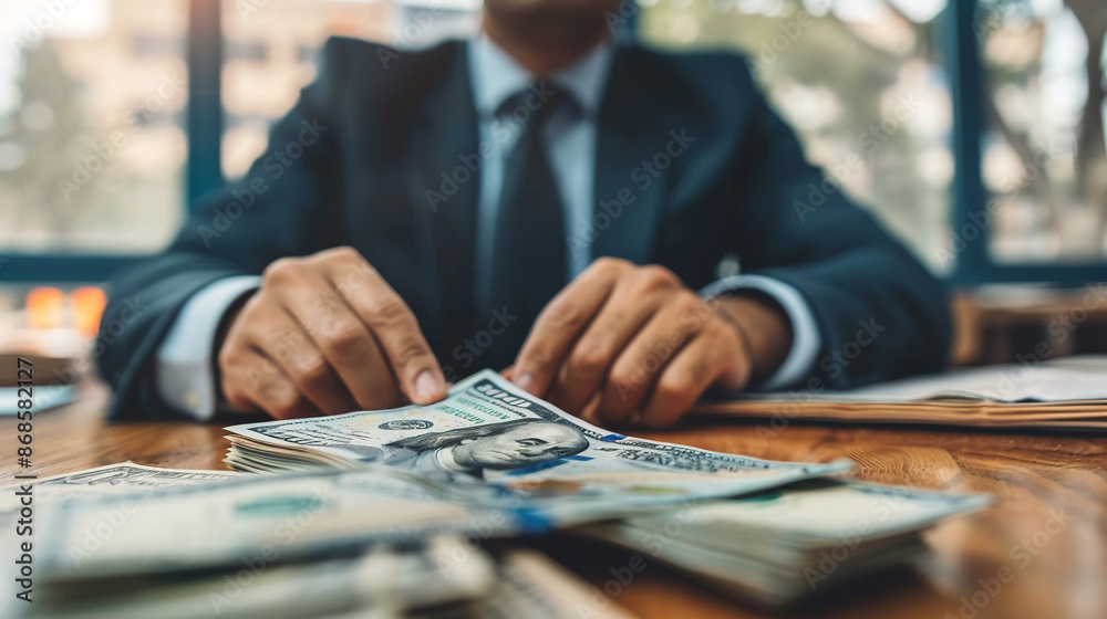 Manager manages cash flow to ensure business health.