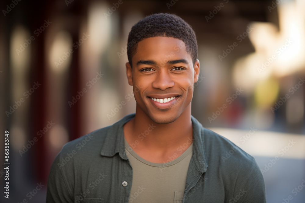Young African American man at outdoors Young African American man at outdoors