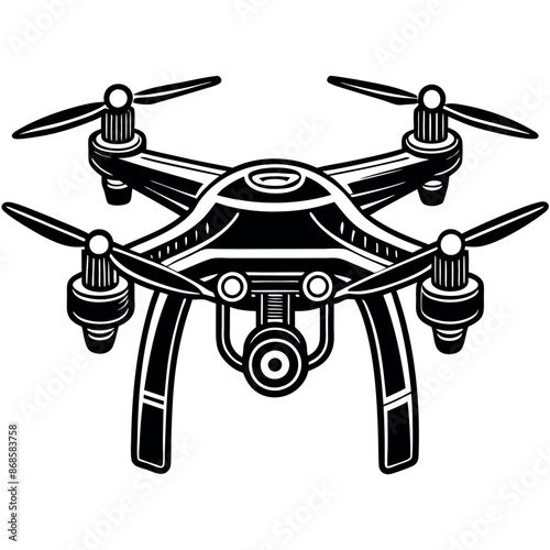Drone outline drawing for coloring page
