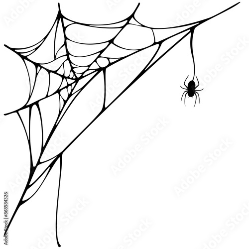 spider and web