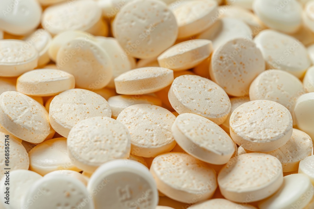 White tablets and pills. Texture variety of pharmaceutical medications White tablets and pills. Texture variety of pharmaceutical medications