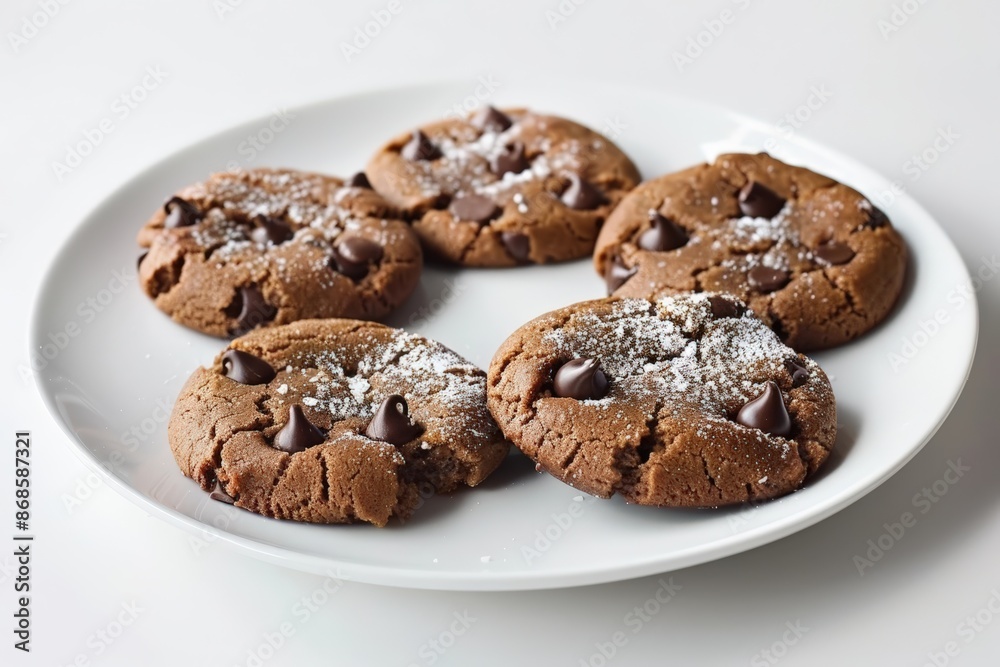 Delicate Dark Chocolate Chai Cookies with Luscious Chocolate Chips Delicate Dark Chocolate Chai Cookies with Luscious Chocolate Chips