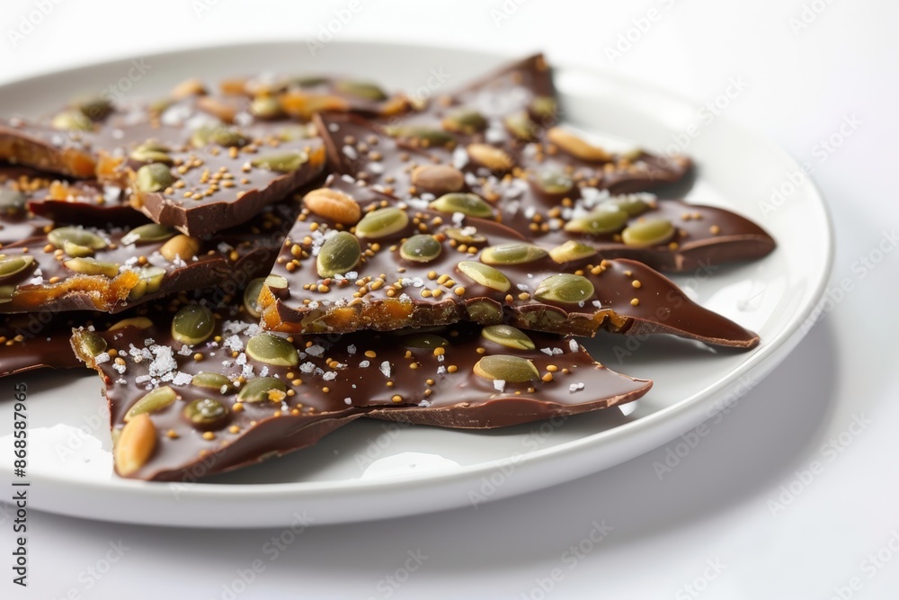 Dark Chocolate Brittle with Luscious Texture Dark Chocolate Brittle with Luscious Texture