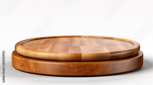 empty wooden box isolated