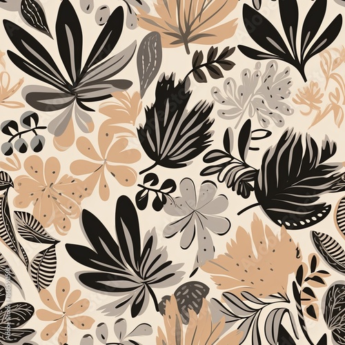 abstract seamless floral pattern