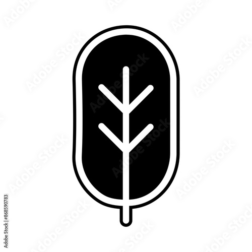 leaf icon - botany, herbal, ecology, bio, organic, vegetarian, eco, fresh, nature outline pictogram for flora
