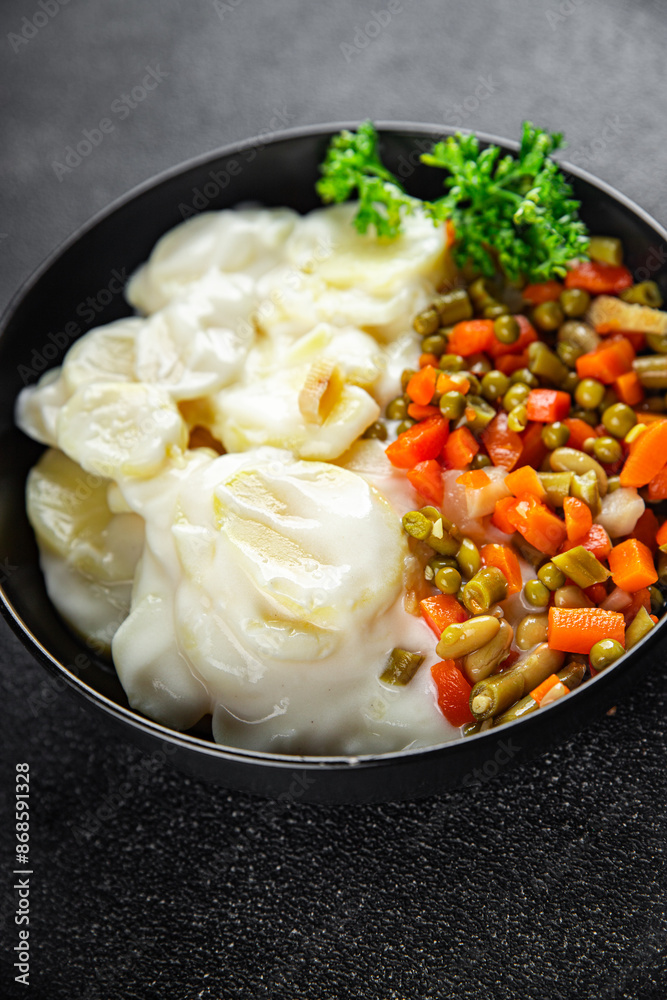 potatoes vegetables fresh appetizer meal food snack on the table copy space food background rustic top view potatoes vegetables fresh appetizer meal food snack on the table copy space food background rustic top view