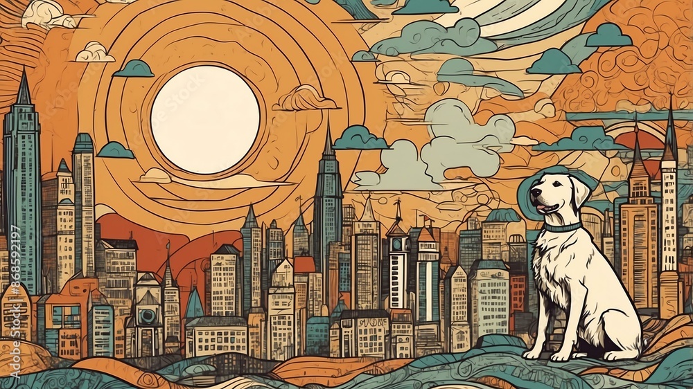 Obraz premium doodle unique abstract patterns .jpeg