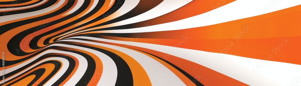 Abstract Orange and Black Swirling Stripes Background Abstract Orange and Black Swirling Stripes Background
