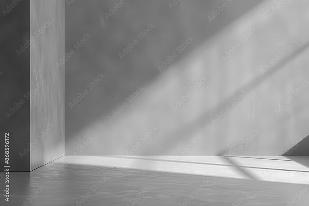 minimalist light gray wall background with subtle sunlight shadows for product showcase minimalist light gray wall background with subtle sunlight shadows for product showcase