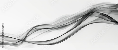 Fototapeta Naklejka Na Ścianę i Meble -  A long, curvy line of black and white