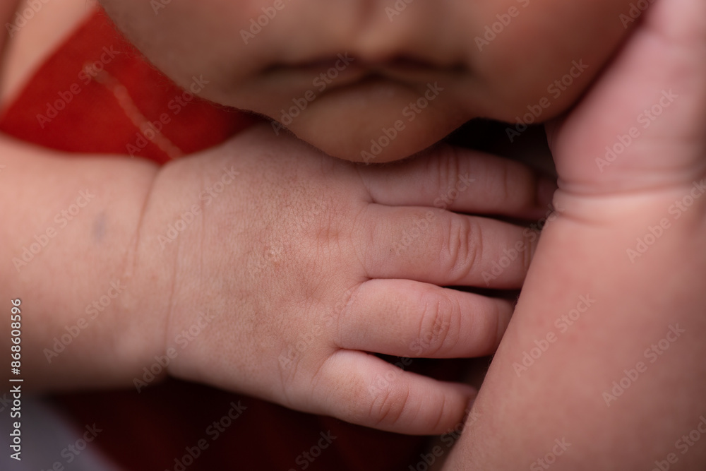 Tiny little hands newborn human baby parenting motherhood