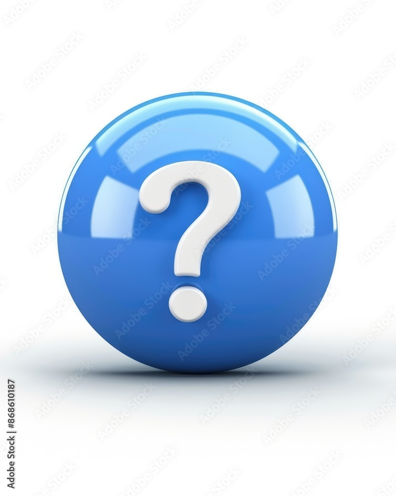 Faq Button. Round Elegant Blue Button with Question Mark Bubble Icon Faq Button. Round Elegant Blue Button with Question Mark Bubble Icon