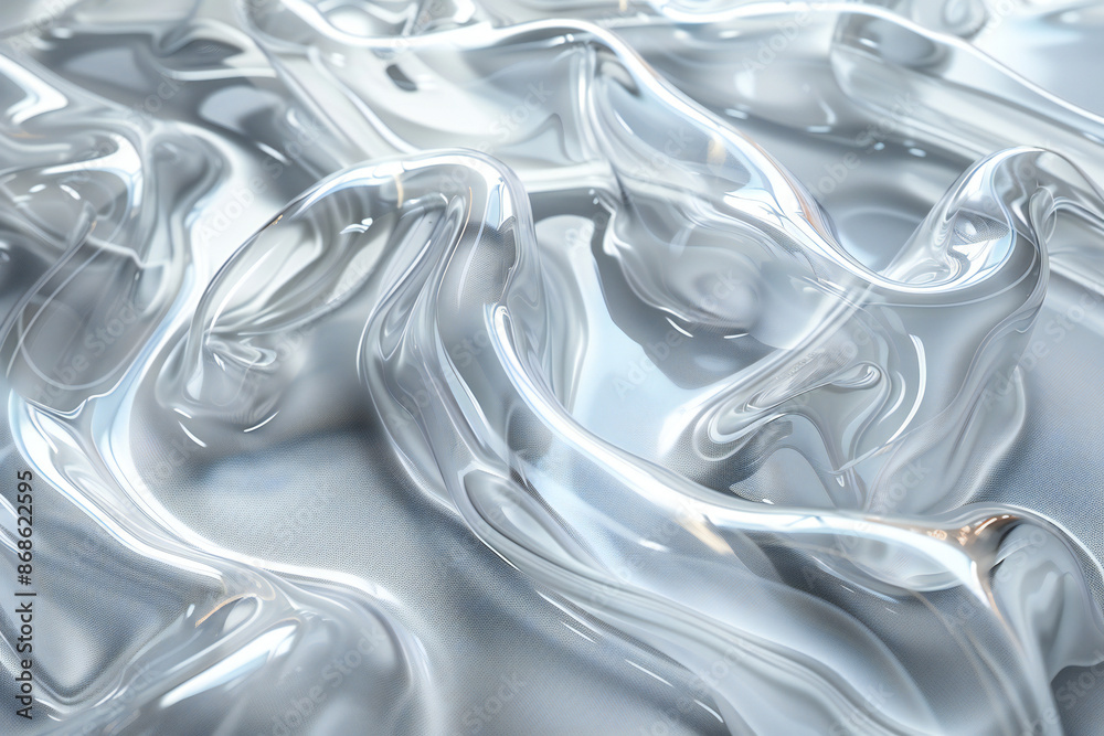 Transparent Plastic Film Wrap Texture