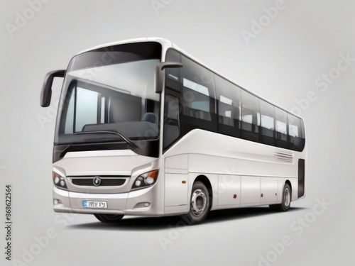 bus isolated on white