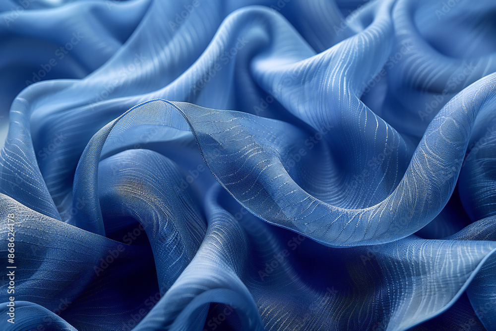 Abstract Blue Clothing Fabric Texture Abstract Blue Clothing Fabric Texture