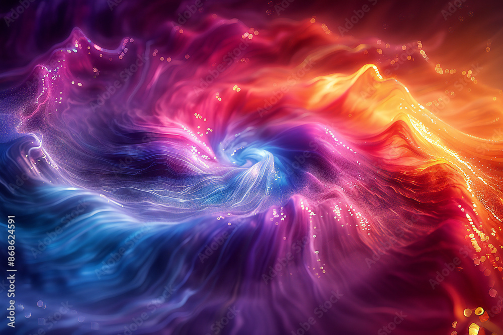 Obraz premium Holographic Rainbow Background