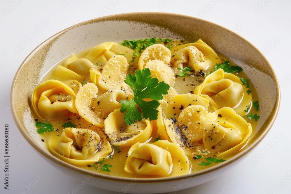 Freshly Ground Black Pepper on Cheese Tortellini Freshly Ground Black Pepper on Cheese Tortellini