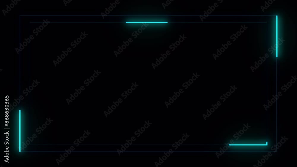 Animated Abstract Straight Neon Lines Neon Frame Background Animated Abstract Straight Neon Lines Neon Frame Background