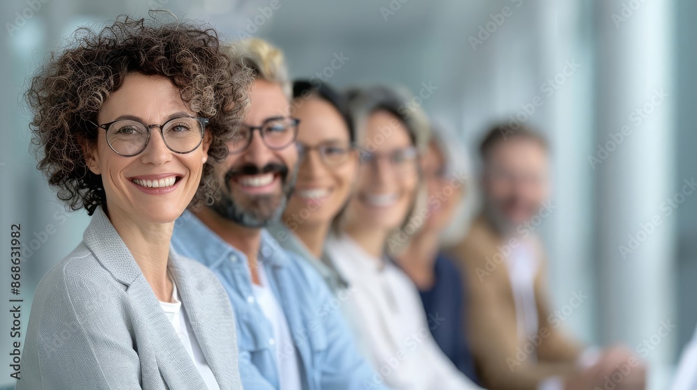 A high-definition close-up photo of a diverse group of employees participating in a team-building activity A high-definition close-up photo of a diverse group of employees participating in a team-building activity