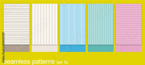 Seamless Pattern Collection 1S, stipes and lines textile-inspired