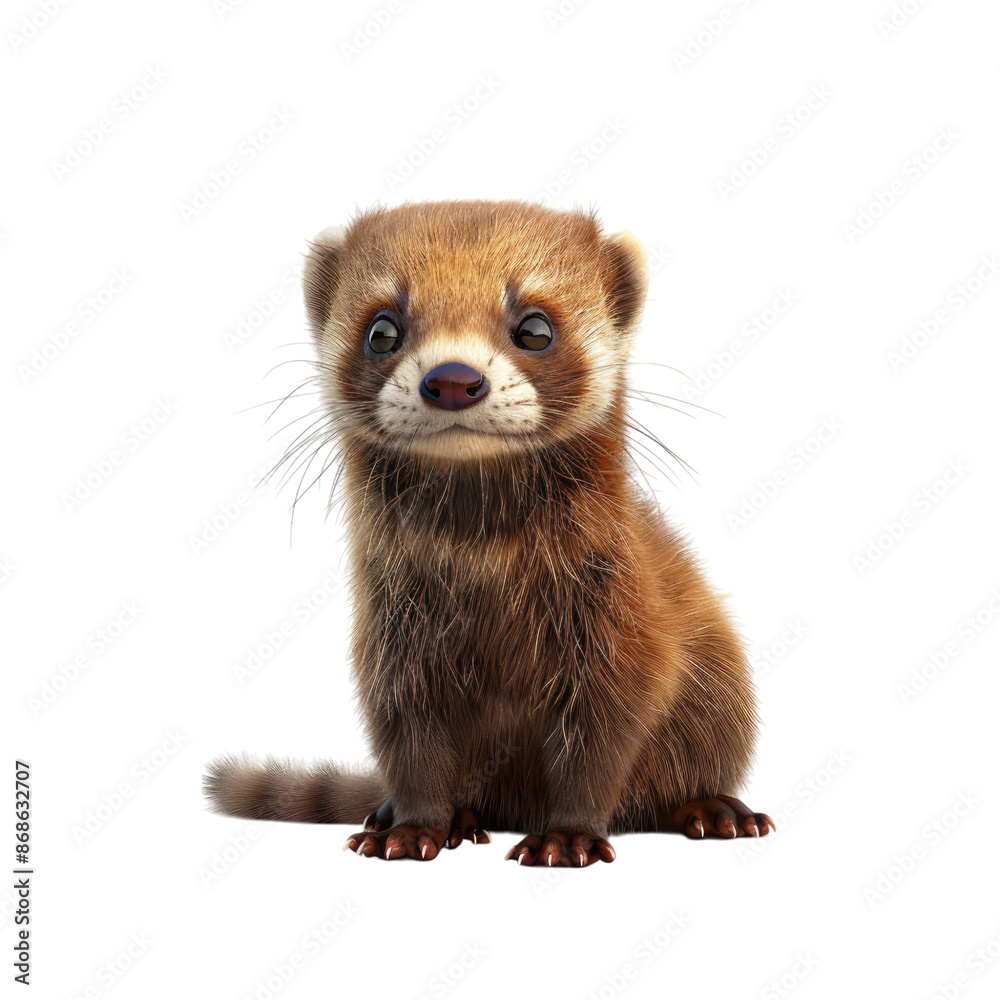 Photo of Ferret isolated on transparent background Photo of Ferret isolated on transparent background