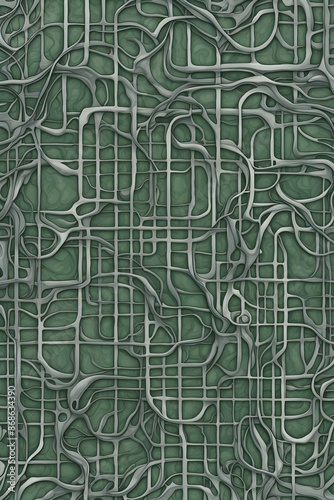 Wallpaper Mural abstract organic grid structure Torontodigital.ca