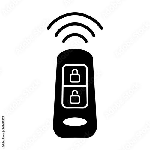 smart key icon. Simple element illustration. smart key symbol design from Smart home color editable