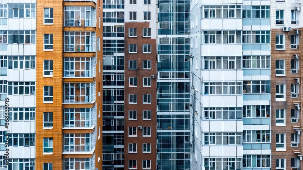 High-rise apartments cluster of high-rise residential buildings High-rise apartments cluster of high-rise residential buildings