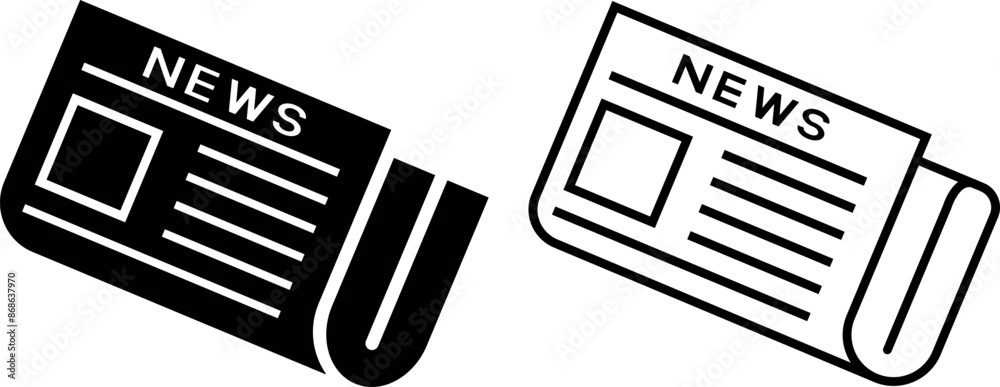Newspaper icon vector. news paper sign and symbolign Newspaper icon vector. news paper sign and symbolign