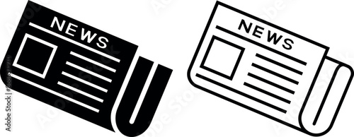 Newspaper icon vector. news paper sign and symbolign