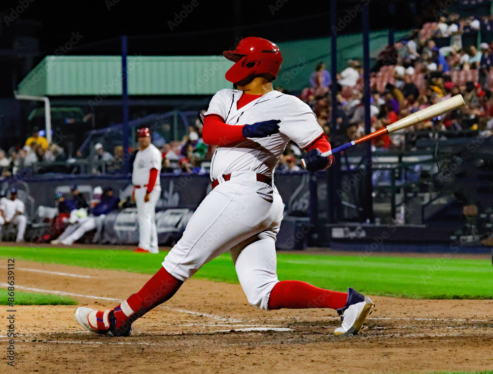 Fototapeta premium red baseball player