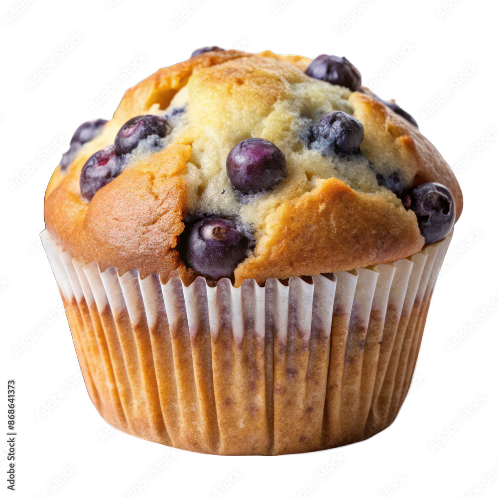 Blue berry muffin Isolated on transparent background Blue berry muffin Isolated on transparent background