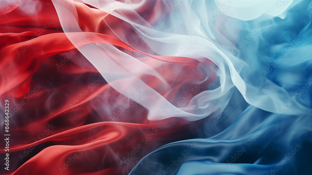 Obraz premium American flag. USA, waving flag. Independence Day in United States of America. Fourth of July. Happy national americans annual holiday. Art illustration. Freedom day. Patriotic poster. Generated AI