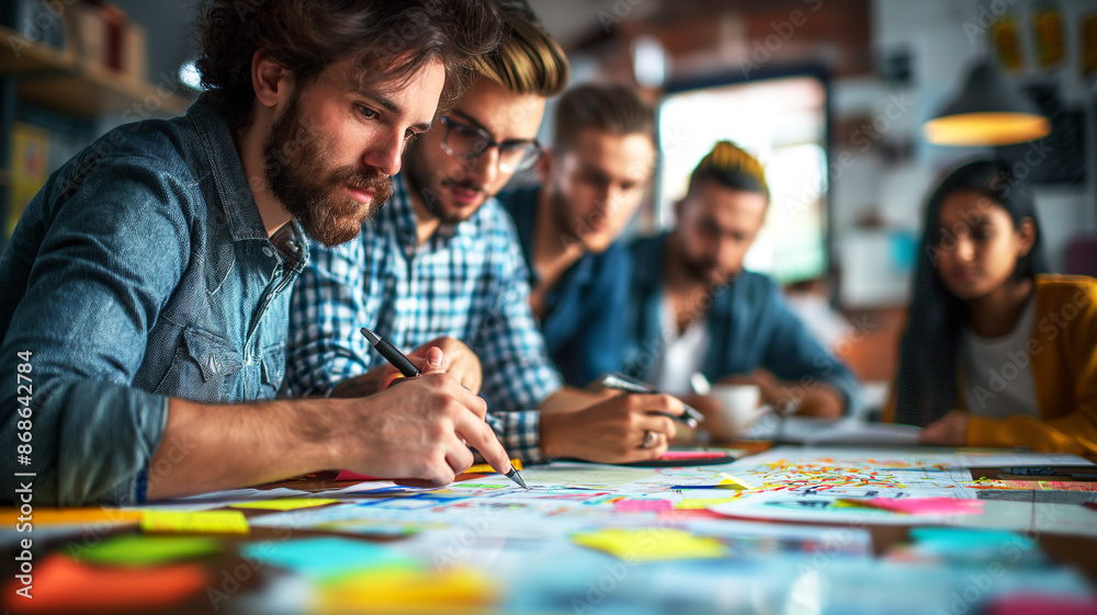 Person write the work plan with team Person write the work plan with team