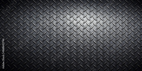 Wallpaper Mural A texture of a black diamond plate with a light source from above. - diamond, plate, texture, black, metal, steel, industrial, background, surface, pattern Torontodigital.ca